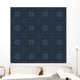 Seamless Indigo Retro Pattern Wall Decal
