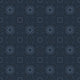 Seamless Indigo Retro Pattern Wall Decal