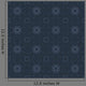 Seamless Indigo Retro Pattern Wall Decal