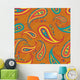 Paysley Elements Seamless Pattern Wall Decal