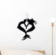 Sea of Love Mermaid Silhouette Wall Decal