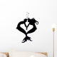 Sea of Love Mermaid Silhouette Wall Decal