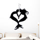 Sea of Love Mermaid Silhouette Wall Decal