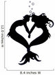 Sea of Love Mermaid Silhouette Wall Decal