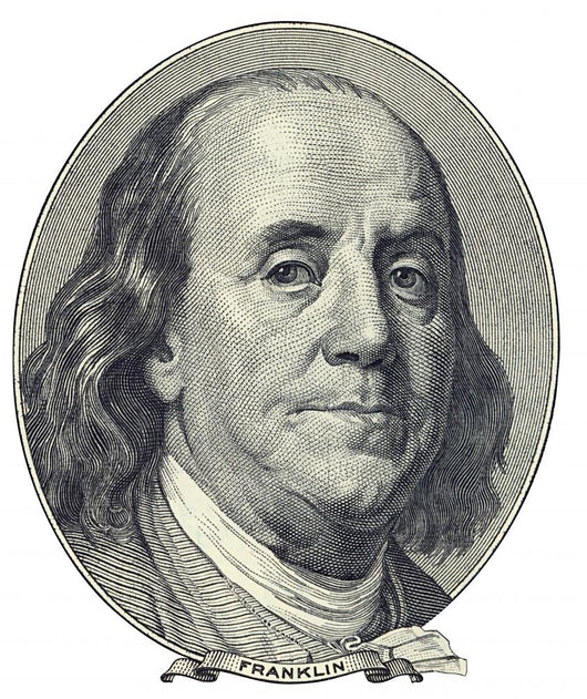Portrait of Benjamin Franklin Wall Mural