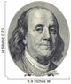 Portrait of Benjamin Franklin Wall Mural