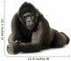 Young Silverback Gorilla Wall Decal