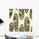 Seamless Feather Vector Pattern Wall Decal