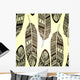 Seamless Feather Vector Pattern Wall Decal