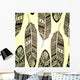 Seamless Feather Vector Pattern Wall Decal