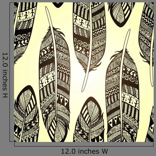 Seamless Feather Vector Pattern Wall Decal