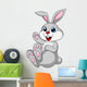 Cute rabbit bunny sitting Wall Decal
