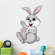 Cute rabbit bunny sitting Wall Decal