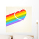 Rainbow heart Wall Decal