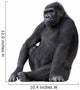 Young Silverback Gorilla Wall Decal