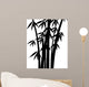 black bamboo stems Wall Decal