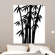 black bamboo stems Wall Decal