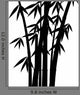 black bamboo stems Wall Decal