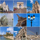 Collage Monuments Paris France