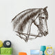 horse in harness Wall Decal