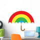 Rainbow Parasol Umbrella Wall Decal