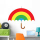Rainbow Parasol Umbrella Wall Decal