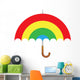 Rainbow Parasol Umbrella Wall Decal