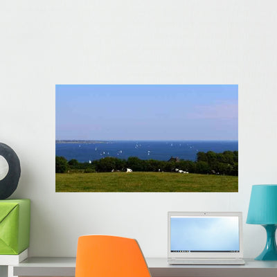 Probes Burg Fjord Wall Decal shown on a wall