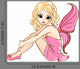 Little Fairy in Pink Dress Wall Decal