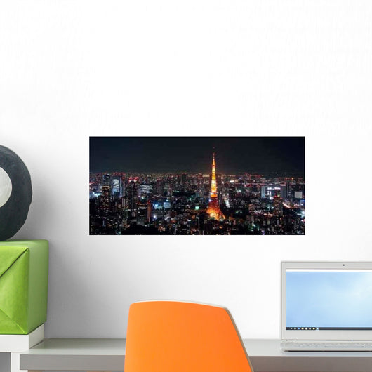 Tokyo Tower at Night Wall Decal