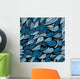 Seamless Blue Hand Drawn Wall Decal