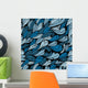 Seamless Blue Hand Drawn Wall Decal