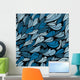 Seamless Blue Hand Drawn Wall Decal