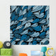 Seamless Blue Hand Drawn Wall Decal