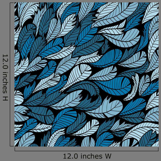 Seamless Blue Hand Drawn Wall Decal