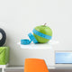 Green apple fitness Wall Decal