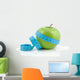 Green apple fitness Wall Decal