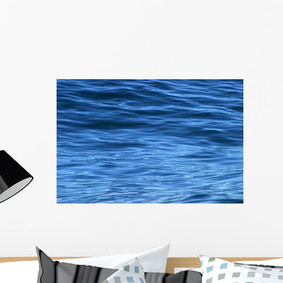 Beautiful Calm Ripples Deep Wall Mural shown on a wall
