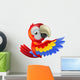 Red Pointing Parrot Wall Decal