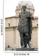 Statue of emperator Julius Caesar in Rome, Italy Wall Mural