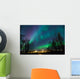 Northern Lights over City Wall Mural