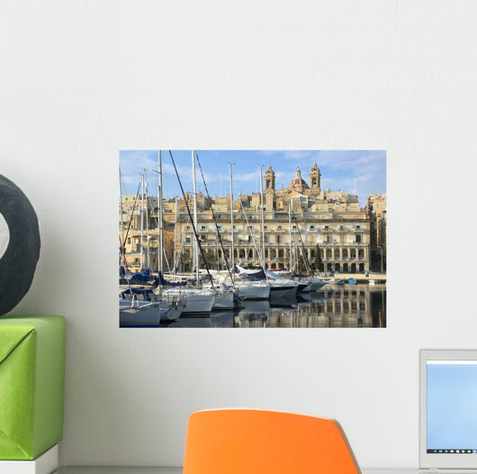 Waterfront Senglea Marina Malta Wall Mural