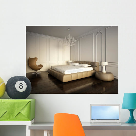 Minimal White Bedroom with