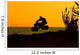 Quad Bike Jumping on Beach at Sunset Wall Mural