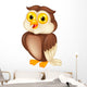 Owl cartoon Wall Decal