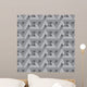 3D Industrial Seamless Pattern Wall Decal