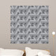 3D Industrial Seamless Pattern Wall Decal