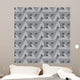 3D Industrial Seamless Pattern Wall Decal