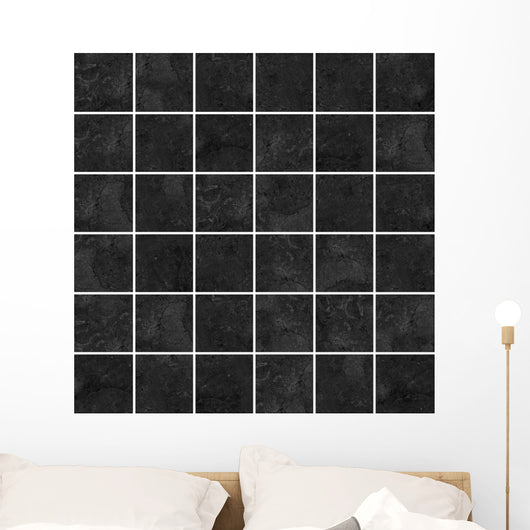 High-quality Black Mosaic Pattern Wall Decal