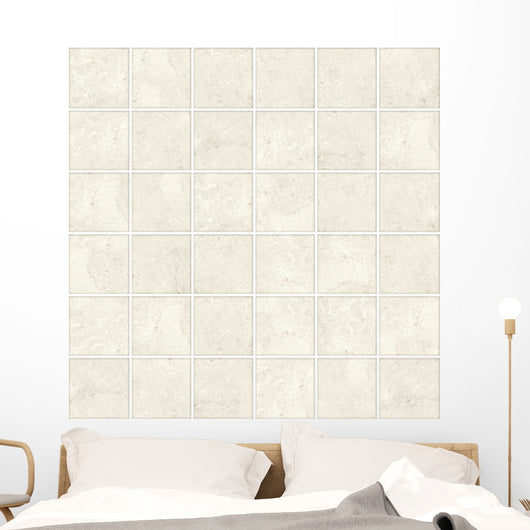 High-quality Beige Mosaic Pattern Wall Decal